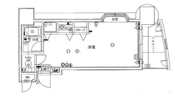 アンバサダー大濠の物件間取画像